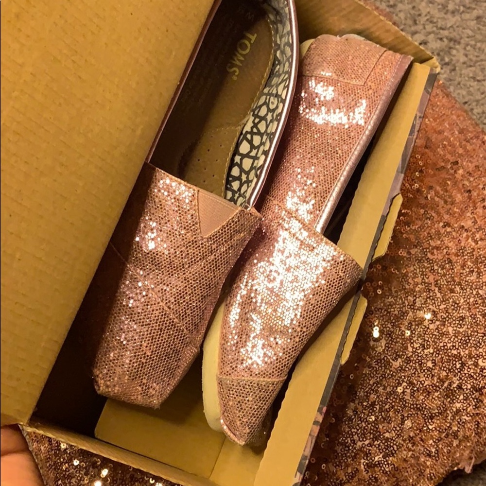 SPARKLY SEQUIN PINK TOMS